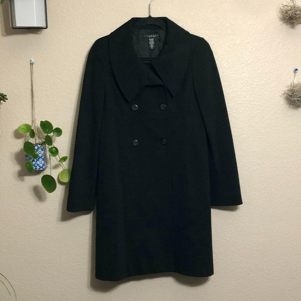 Laundry by Shelli Segal Black Pea Coat XS